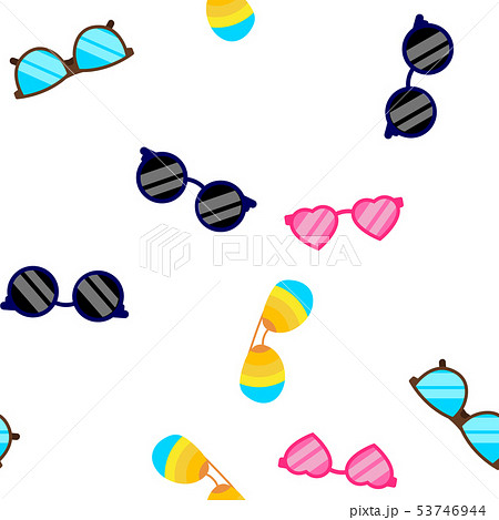 Sunglasses Icon Vector Seamless Pattern 53746944
