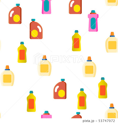 Detergent, Washing Liquid Vector Seamless Pattern 53747072