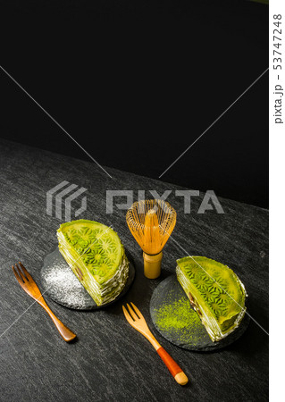 抹茶のパンケーキ　(Matcha)Powder Green Tea Pancake 53747248
