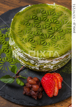 抹茶のパンケーキ　(Matcha)Powder Green Tea Pancake 53747251