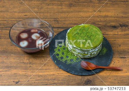 抹茶のパンケーキ　(Matcha)Powder Green Tea Pancake 53747253