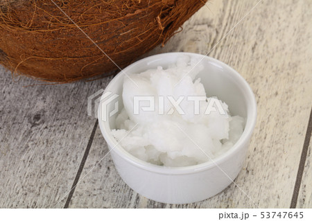 Dietary Coconut oil in the bowl 53747645