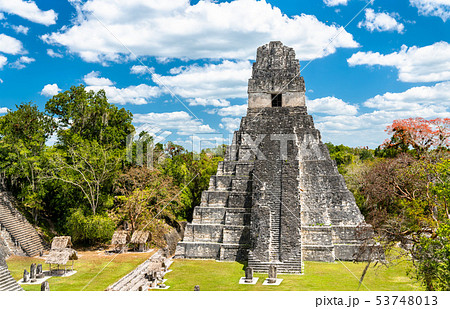 Temple of the Great Jaguar at Tikal in Guatemala Temple of the Great Jaguar at Tikal in Guatemala 53748013