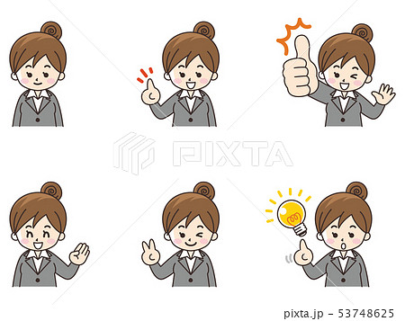 ビジネスウーマンセット01 53748625