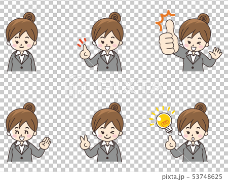 ビジネスウーマンセット01 53748625