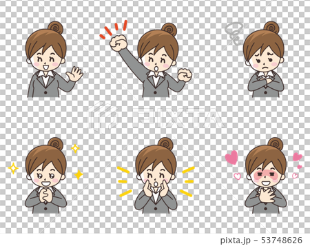 ビジネスウーマンセット02 53748626