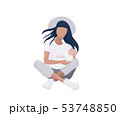 Young mother with baby. 53748850