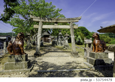 岡山県倉敷市　鯉喰神社　鳥居 53754479