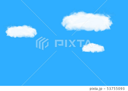 青空と雲のイラスト 背景素材のイラスト素材