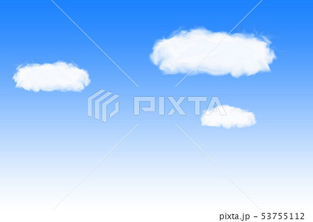 青空と雲のイラスト 背景素材のイラスト素材