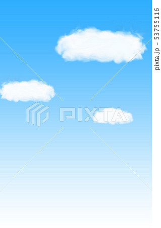 青空と雲のイラスト 背景素材のイラスト素材