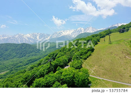 初夏の栂池高原を空撮 初夏の栂池高原を空撮 53755784