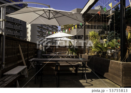 広島県広島市　広島駅北口　オープンカフェ　ビアガーデン 53755813