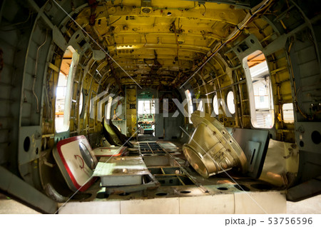 Mi-8 helicopter during maintencance and repair 53756596