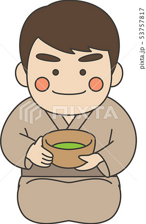 男性キャラクター茶道のイラスト素材 男性キャラクター茶道のイラスト素材