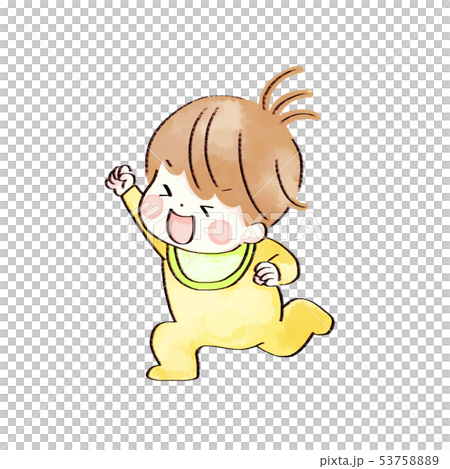 開心寶貝，水彩風格 53758889