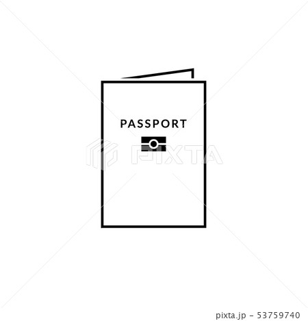 Biometric passport icon. State citizen id sign. Biometric passport icon. State citizen id sign. 53759740