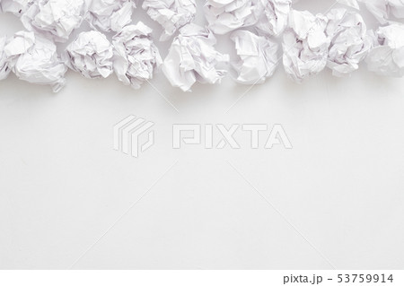 inspiration crisis paper ball white background 53759914