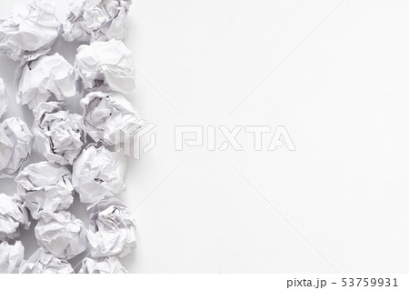 forest protection paper ball pile white background forest protection paper ball pile white background 53759931
