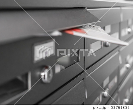 Modern metal Gray Mailboxes Modern metal Gray Mailboxes 53761352