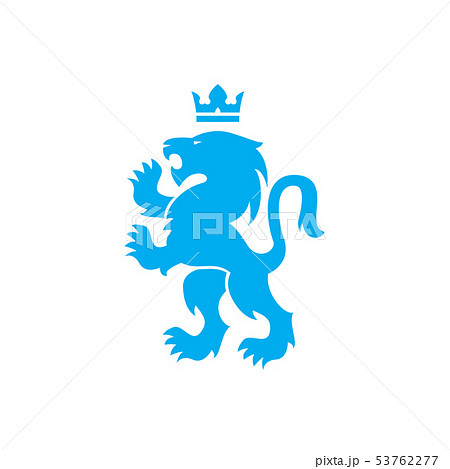 Lion and crown vector heraldic royal icon 53762277