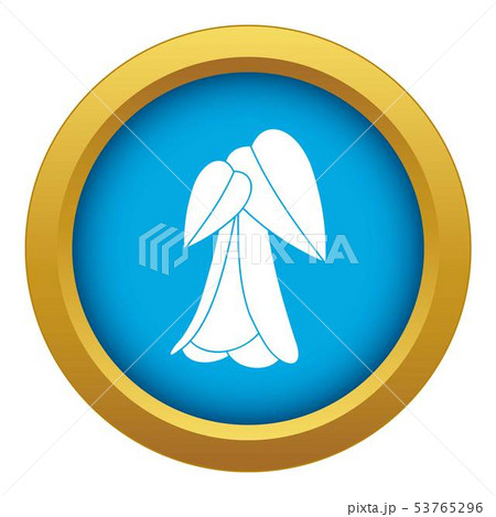 Palm tree icon blue vector isolated 53765296