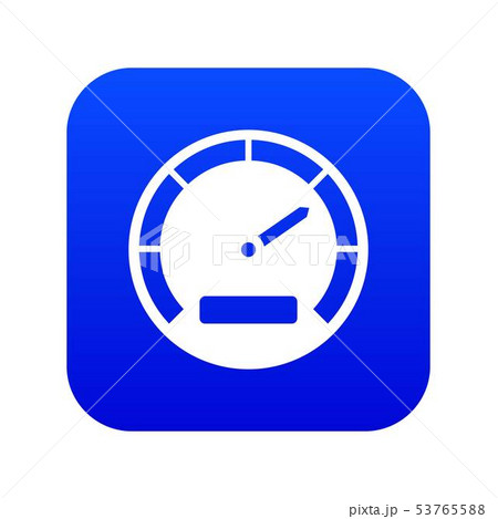 Speedometer icon digital blue Speedometer icon digital blue 53765588