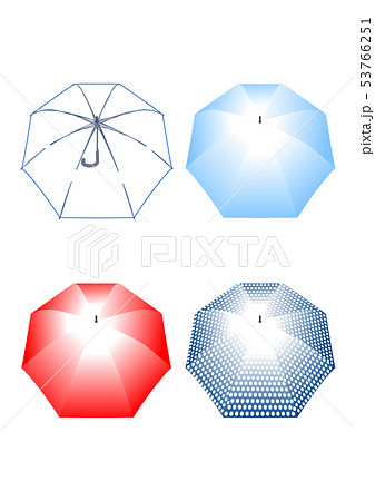 傘 上から のイラスト素材