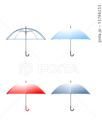傘 真横 のイラスト素材