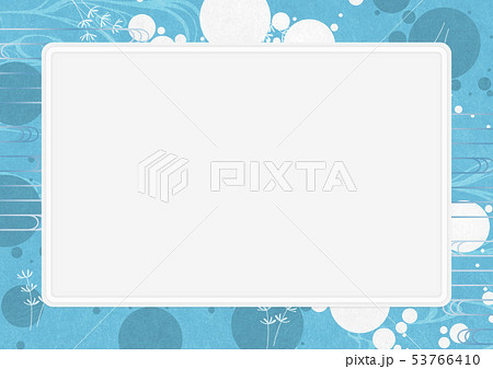 ホワイトボード-夏イメージ-和モダン-水玉-アクアリウム 53766410