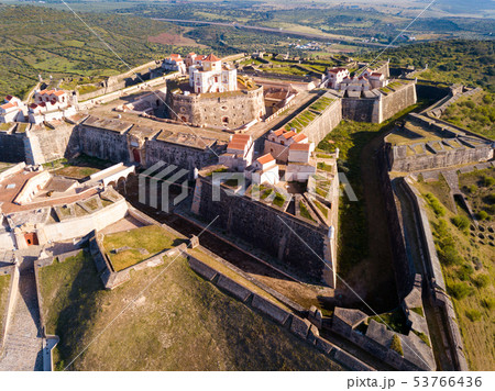 Aerial view of Nossa Senhora da Graca Fort, Elvas Aerial view of Nossa Senhora da Graca Fort, Elvas 53766436