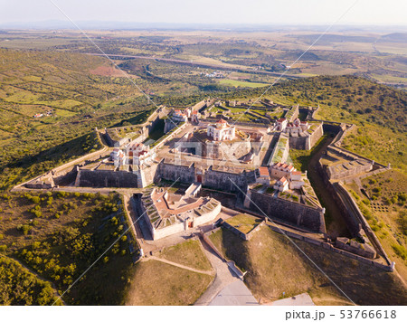 Aerial view of Conde de Lippe Fort, Elvas Aerial view of Conde de Lippe Fort, Elvas 53766618