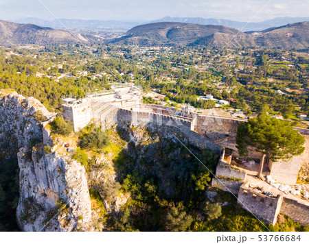 Xativa castle at sunny day Xativa castle at sunny day 53766684