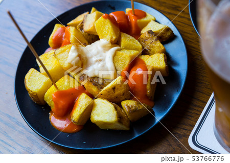 Spanish Patatas bravas tapas 53766776