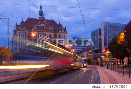 Image of streets in light of Szeged 53766892
