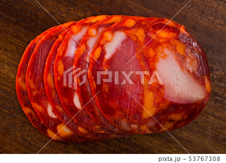 Close-up of Chorizo sausage 53767308
