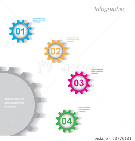Info-graphic design template. 53776131