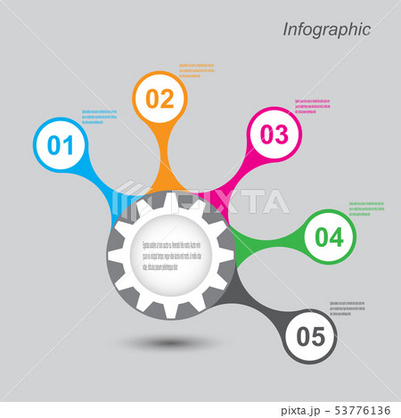 Info-graphic design template. Info-graphic design template. 53776136