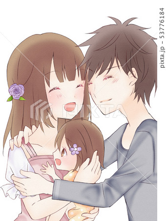 家族の絵 家族」の絵カード（PDFダウンロード・無料）