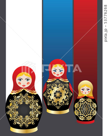 Background with matryoshka dolls Background with matryoshka dolls 53776268