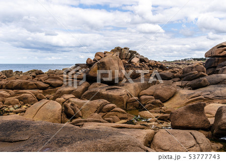 Rock formations in Pink Granite Coast Rock formations in Pink Granite Coast 53777743