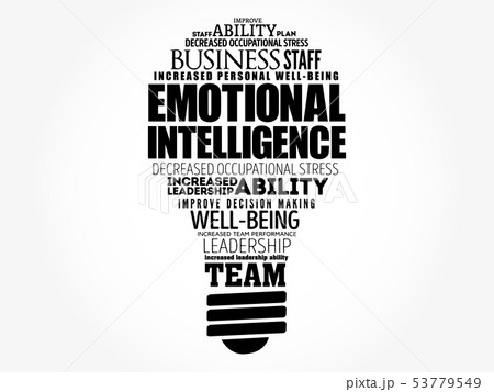Emotional intelligence light bulb Emotional intelligence light bulb 53779549