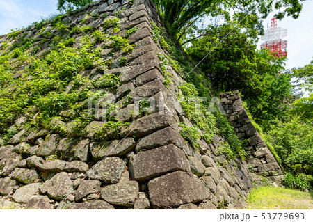 津城の天守台 高虎の石垣 津城の天守台 高虎の石垣 53779693