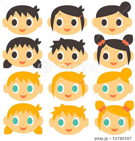 笑顔の子供セット 53780307