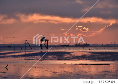 江川海岸の夕景 江川海岸の夕景 53780564