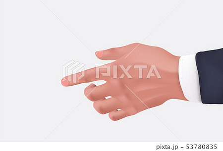 Human hand businessman realistic Human hand businessman realistic 53780835