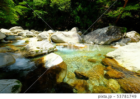 前鬼川の夏（奈良県吉野郡下北山村） 53781749