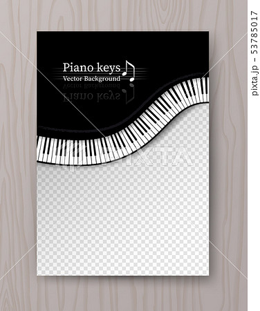 Top view waved Piano keys Top view waved Piano keys 53785017