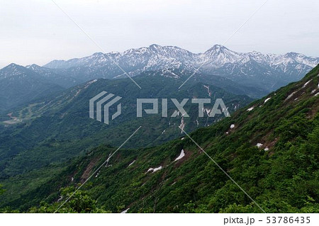糸魚川市・権現岳より頸城三山 糸魚川市・権現岳より頸城三山 53786435