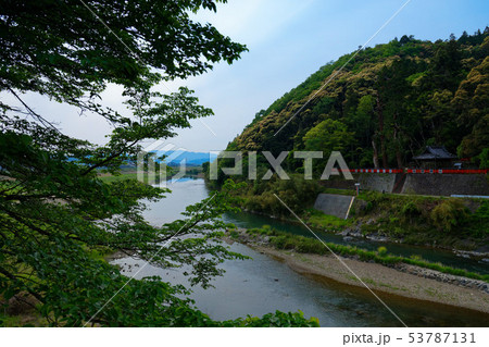 トロッコ列車　保津火祭りの社　請田神社 53787131